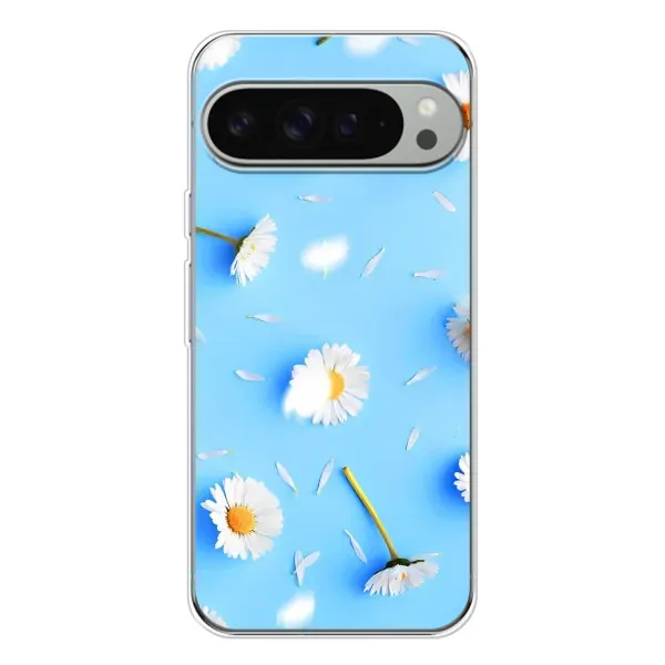 Чехол с рисунком «ромашки на голубом» для Google Pixel 10 Pro XL