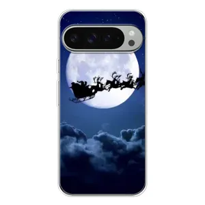 Чехол Санта Клаус для Google Pixel 10 Pro XL (Санта - луна)