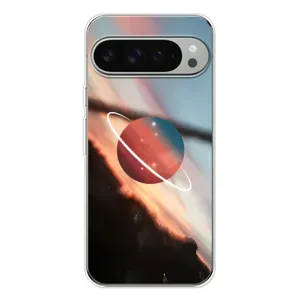 Чехол (ТПУ) с планетами на Google Pixel 10 Pro XL (Сатурн)