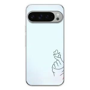 Чехлы (Знак сердечка) на Google Pixel 10 Pro XL (Сердце на голубом)
