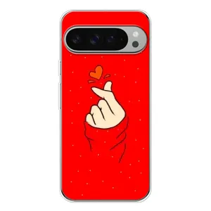 Чехлы (Знак сердечка) на Google Pixel 10 Pro XL (Сердце на красном)