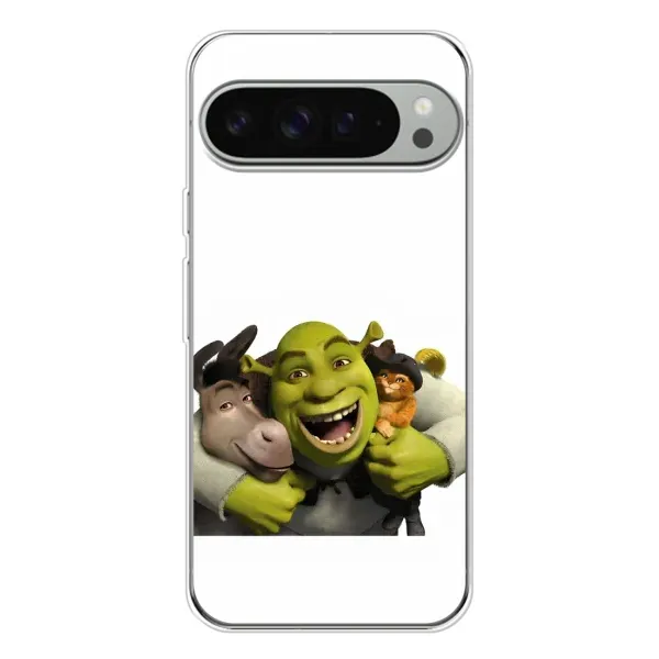 Чехол с рисунком «Шрек осел и кот» для Google Pixel 10 Pro XL Чехол с рисунком «Шрек осел и кот» для Google Pixel 10 Pro XL