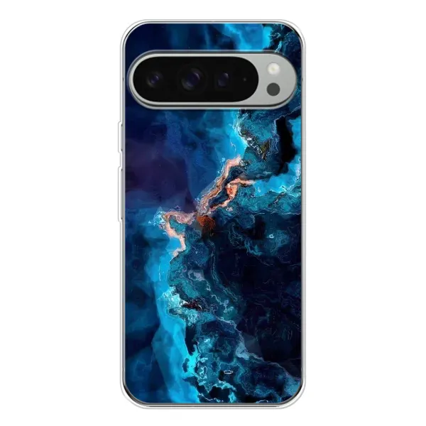 Чехол с рисунком «Синий мрамор» для Google Pixel 10 Pro XL