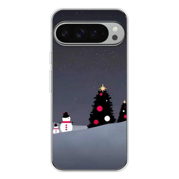 Чехол с рисунком «Снеговички» для Google Pixel 10 Pro XL Чехол с рисунком «Снеговички» для Google Pixel 10 Pro XL