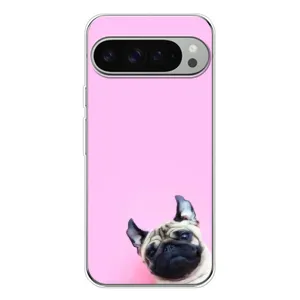 Бампер для Google Pixel 10 Pro XL с картинкой "Песики" (Собака на розовом)