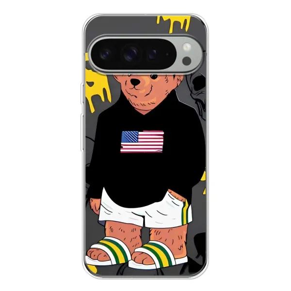 Чехол с рисунком «Teddy USA» для Google Pixel 10 Pro XL