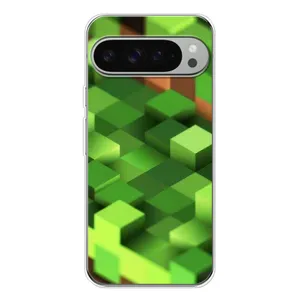 Чехлы для Google Pixel 10 Pro XL (Персонажи Майн Крафт) (Текстура)
