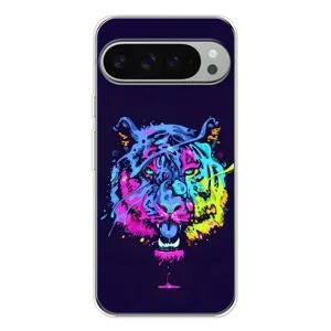 Силіконовий бампер з картинкою звірів для Google Pixel 10 Pro XL (Тигр-Арт)