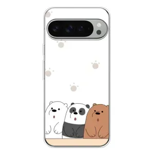 Чохли з зображенням різних тварин на Google Pixel 10 Pro XL (Здивовані ведмедики)
