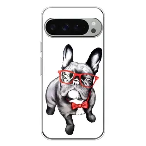 Бампер для Google Pixel 10 Pro XL с картинкой "Песики" (В очках)
