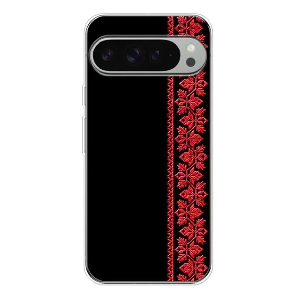 Чехол с рисунком «Вышиванка на черном» для Google Pixel 10 Pro XL Чехол с рисунком «Вышиванка на черном» для Google Pixel 10 Pro XL