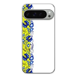 Силиконовый Чехол на Google Pixel 10 Pro XL с картинкой Вышиванки (Желто-синяя вышиванка)