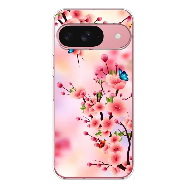 Чехол с рисунком «Бабочки на сакуре» для Google Pixel 10 Pro Чехол с рисунком «Бабочки на сакуре» для Google Pixel 10 Pro