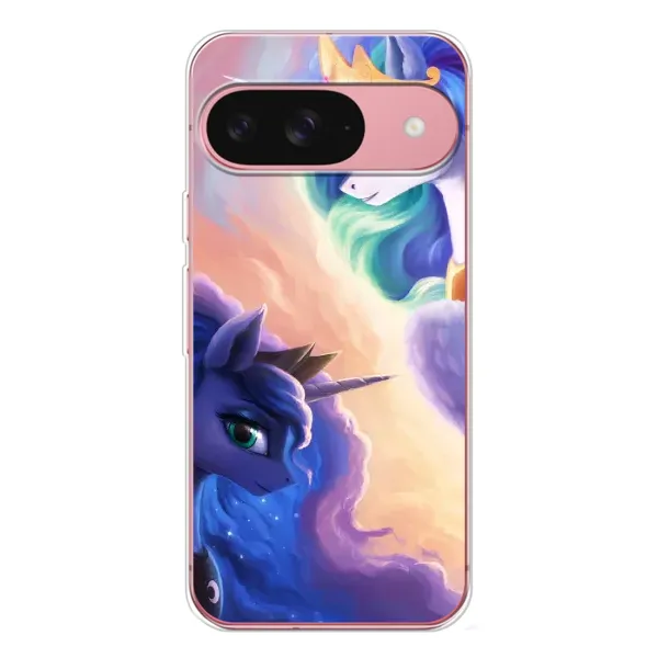 Чехол с рисунком «Единорожки на тучках» для Google Pixel 10 Pro Чехол с рисунком «Единорожки на тучках» для Google Pixel 10 Pro