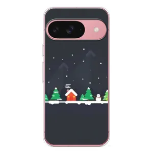 Силиконовый бампер на рождество для Google Pixel 10 Pro (Город зимний)