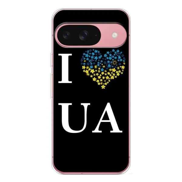 Чехол с рисунком «I Love UA» для Google Pixel 10 Pro Чехол с рисунком «I Love UA» для Google Pixel 10 Pro