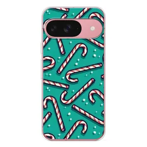 Силиконовый бампер на рождество для Google Pixel 10 Pro (Леденцы)