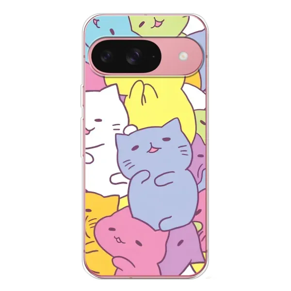 Чехол с рисунком «Милые котики» для Google Pixel 10 Pro Чехол с рисунком «Милые котики» для Google Pixel 10 Pro
