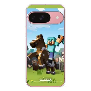 Чехлы для Google Pixel 10 Pro (Персонажи Майн Крафт) (На коне)