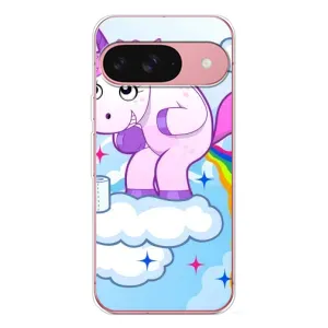 Чехол Unicorn на Google Pixel 10 Pro (Радуга единорожка)