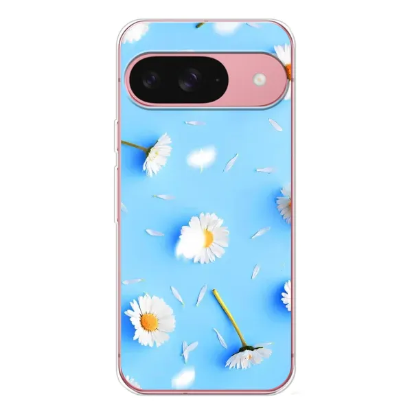 Чехол с рисунком «ромашки на голубом» для Google Pixel 10 Pro