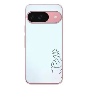Чехлы (Знак сердечка) на Google Pixel 10 Pro (Сердце на голубом)