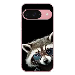 Силиконовый Чехол с Енотами на Google Pixel 10 Pro (Стильный Енот)