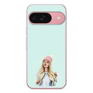 Силіконовый Чохол на Google Pixel 10 Pro з картинкой Модных девушек (В шапці)