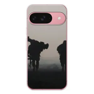 Чехлы на военную тематику для Google Pixel 10 (Бой солдат)