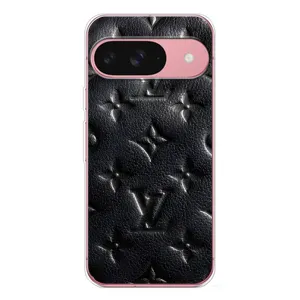Текстурный Чехол Louis Vuitton для Пиксель 10 (Черный ЛВ)