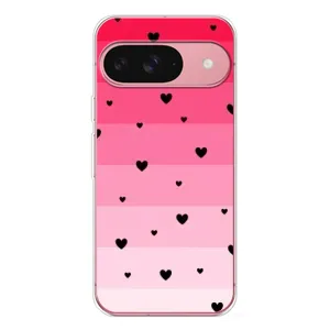 Чохли з тематикою "Маленькі Сердчеки" на Google Pixel 10 (Чорні сердечка)