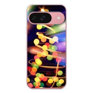 Чохол новорічна ялинка на Google Pixel 10 (Гірлянди)