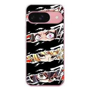 Силіконові чохлі з очіма Anime для Піксель 10 (Очі на чорному)