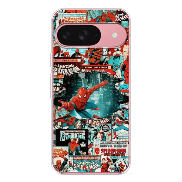 Чехол с рисунком «Комиксы Человек Паук» для Google Pixel 10 Чехол с рисунком «Комиксы Человек Паук» для Google Pixel 10