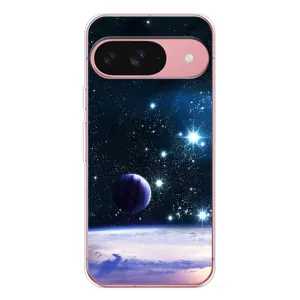 Чехол (ТПУ) с планетами на Google Pixel 10 (Космический вид)