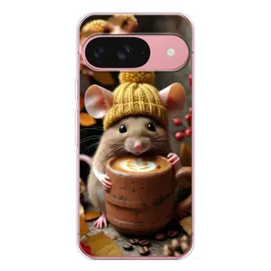 Друкований чохол 'Звірята з кавою' для Google Pixel 10 (Мишка з кавою)