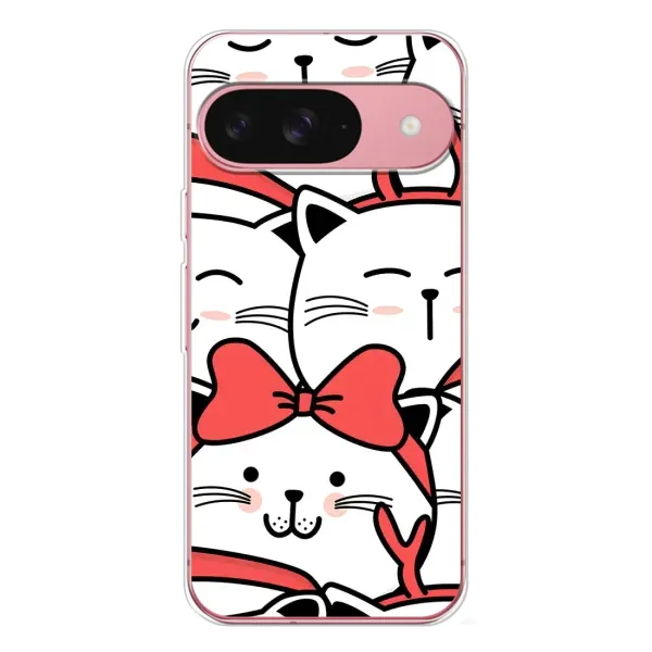 Чехол с рисунком «Новогодние котики» для Google Pixel 10 Чехол с рисунком «Новогодние котики» для Google Pixel 10