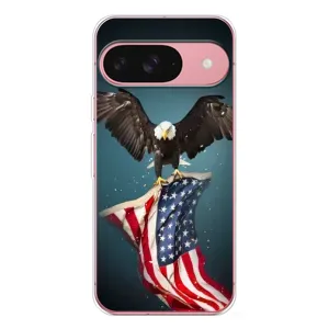 Чехол Флаг USA для Google Pixel 10 (Орел и флаг)