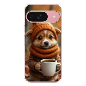 Друкований чохол 'Звірята з кавою' для Google Pixel 10 (Песик з кавою)