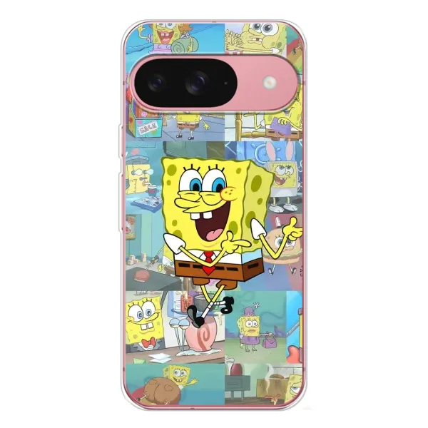 Чехол с рисунком «Радостный Спанч Боб» для Google Pixel 10 Чехол с рисунком «Радостный Спанч Боб» для Google Pixel 10