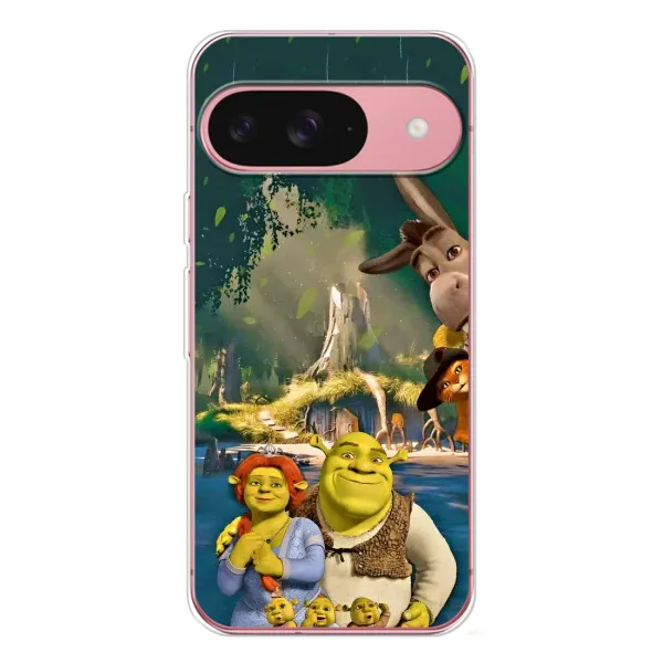 Чехол с рисунком «Шрек и Фиона» для Google Pixel 10 Чехол с рисунком «Шрек и Фиона» для Google Pixel 10