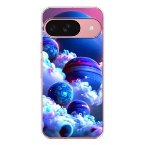 Чехлы КОСМОС для Google Pixel 10 (Синие планеты)