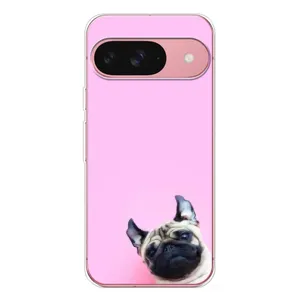 Бампер для Google Pixel 10 з картинкою "Песики" (Собака на рожевому)