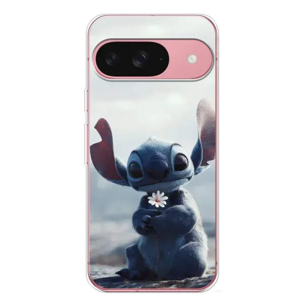 Чехол с рисунком «Стич с цветочком» для Google Pixel 10 Чехол с рисунком «Стич с цветочком» для Google Pixel 10