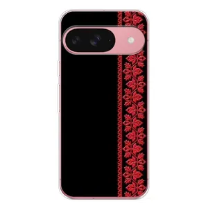 Силіконовый Чохол на Google Pixel 10 з картинкой Вишиванки (Вишиванка на чорному)