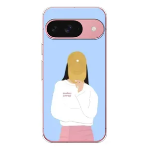 Силиконовый Чехол на Google Pixel 10 с картинкой Стильных Девушек (Желтая кепка)