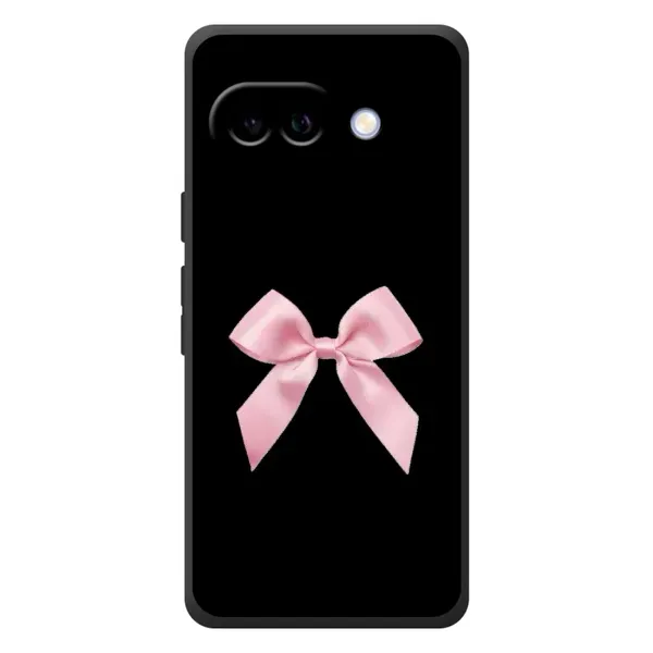 Чехол с рисунком «Бант на черном» для Google Pixel 10a