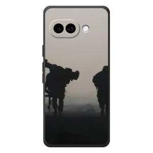 Чехлы на военную тематику для Google Pixel 10a (Бой солдат)
