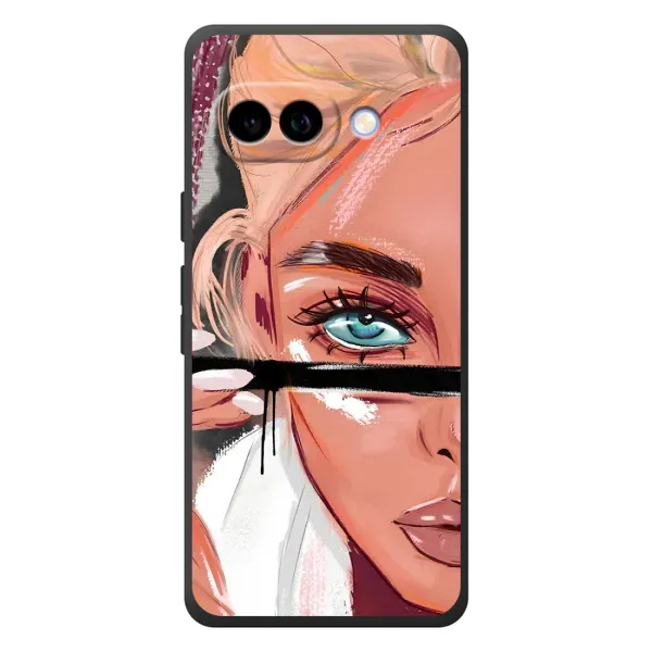 Чехол с рисунком «Девушка и ресницы» для Google Pixel 10a Чехол с рисунком «Девушка и ресницы» для Google Pixel 10a