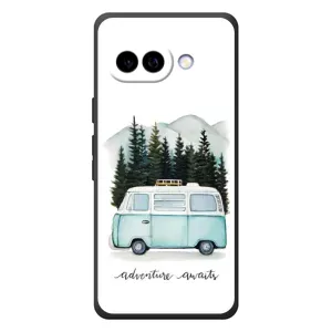 Силиконовый бампер с картинкой машины на Google Pixel 10a